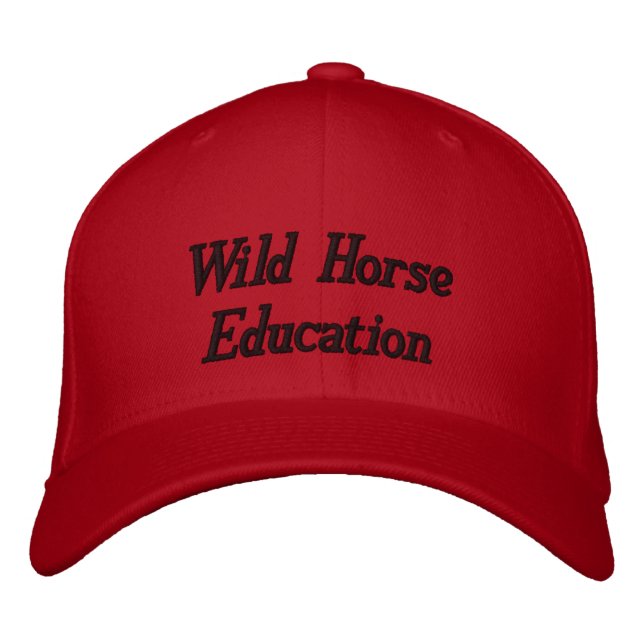 Gorra Bordada La educación de los caballos salvajes cuando están (Anverso)
