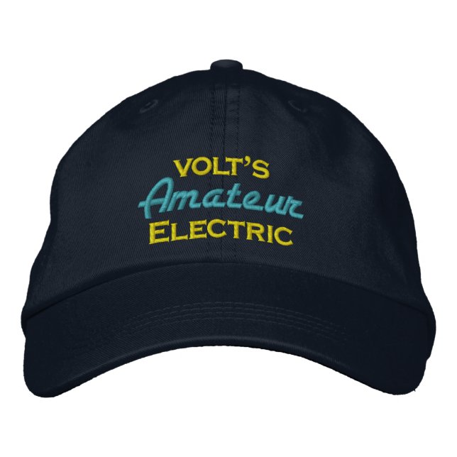 Gorra Bordada La eléctrica amateur de Volt (Anverso)