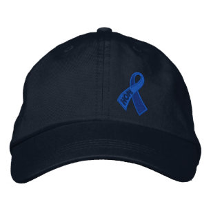 Gorra Bordada La esperanza azul de la sensibilización sobre la c