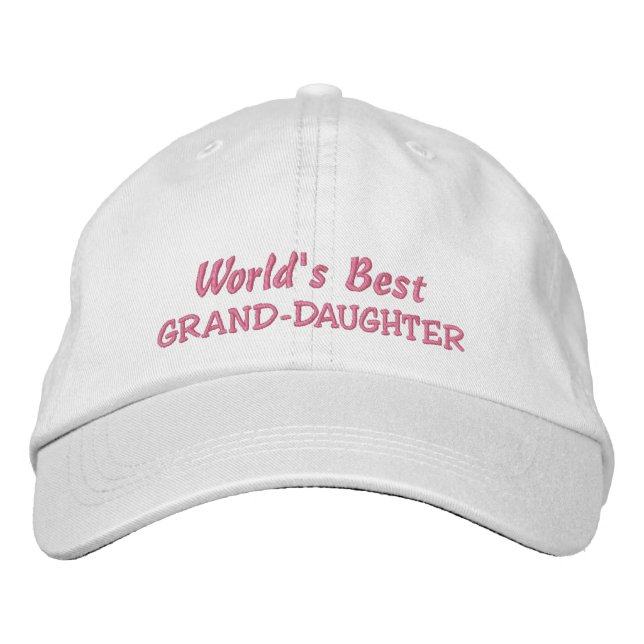 Gorra Bordada LA MEJOR GRAND-DAUGHTER DEL Mundo (Anverso)