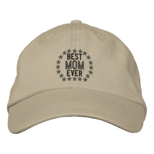 Gorra Bordada La mejor mamá de todos los tiempos super mamá estr