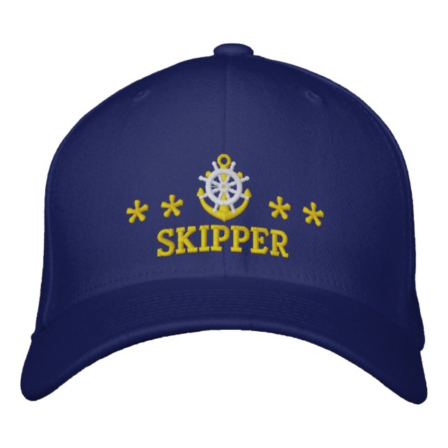 Gorra Bordada La navegación Skippers el barco de los marineros (Anverso)