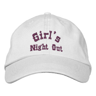 Gorra Bordada La noche del chica hacia fuera divertida