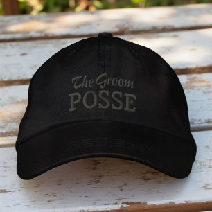 Gorra Bordada La pandilla del novio tipografía moderna simple bo