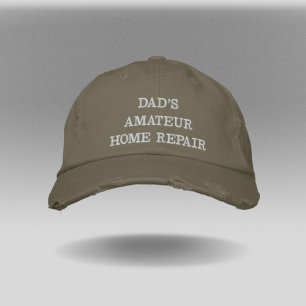 Gorra Bordada La Reparación Casera Amateur de Papá 