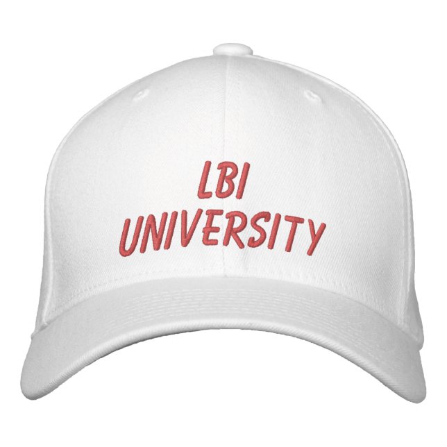GORRA BORDADA LA UNIVERSIDAD LBI ABORDÓ LA TAPA DE BÉISBOL (Anverso)