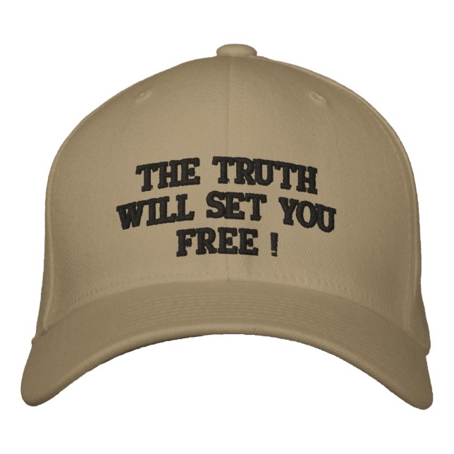 GORRA BORDADA ¡LA VERDAD TE HARÁ LIBRE! (Anverso)