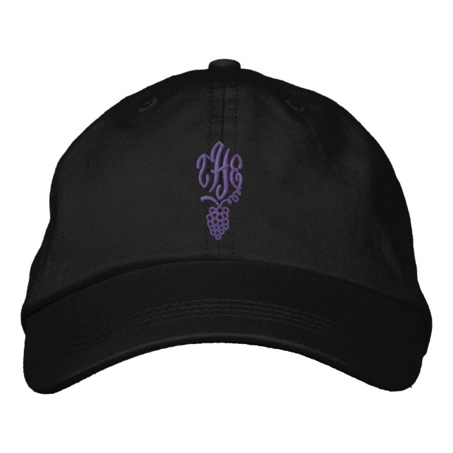 Gorra Bordada La vid de uva (Anverso)