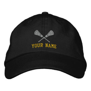 Gorra Bordada Lacrosse personalizado Su Nombre Tapón Borrada