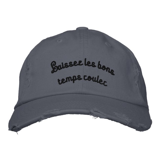 Gorra Bordada "Laisez les bons temps rouler" (gorro bordado) (Anverso)