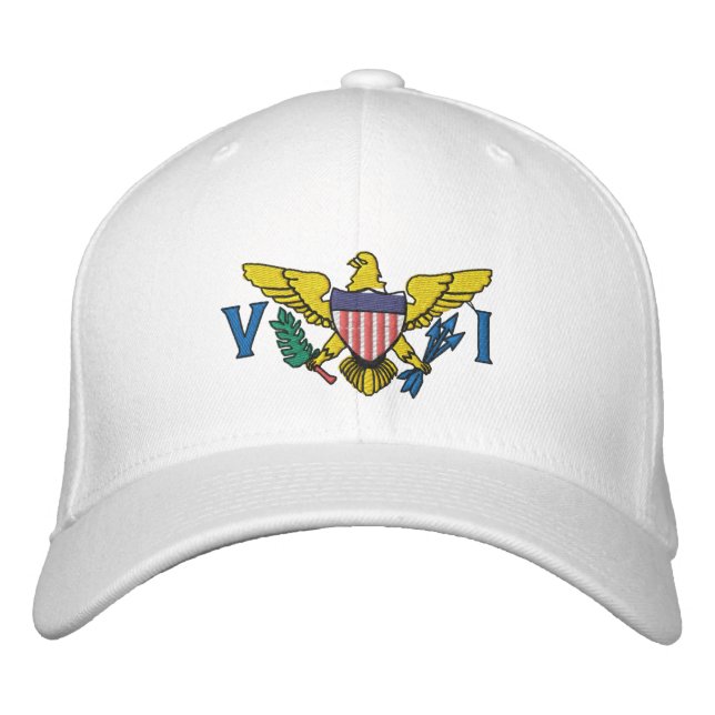 GORRA BORDADA LAS ISLAS VIRGEN DE LOS ESTADOS UNIDOS ABURRIERON  (Anverso)