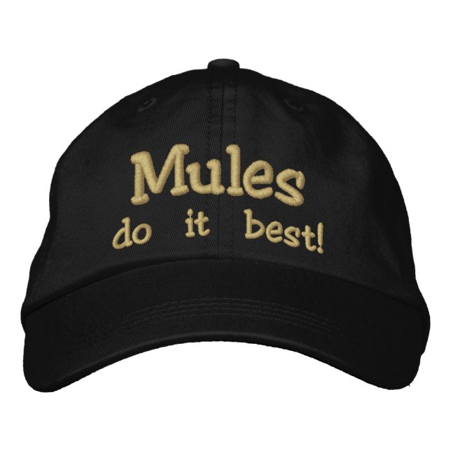 Gorra Bordada ¡Las mulas lo hacen mejor! (Anverso)