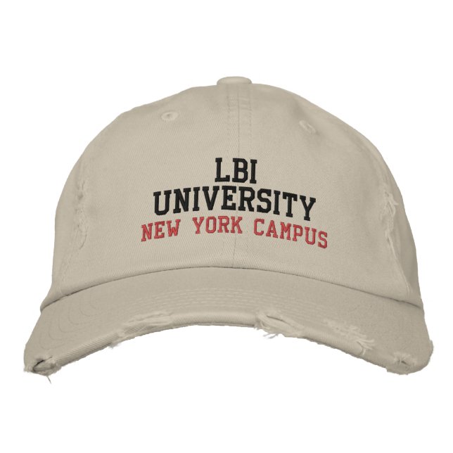 GORRA BORDADA LBI UNIVERSITY TM (Anverso)