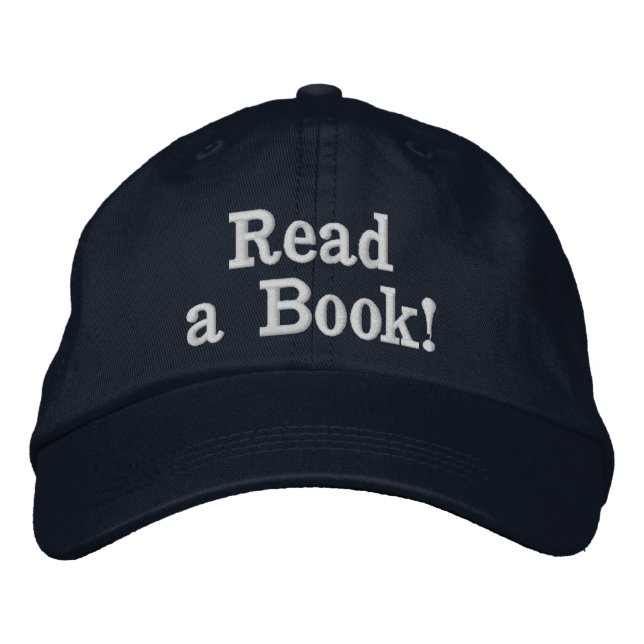 Gorra Bordada ¡Lean un libro! (Anverso)