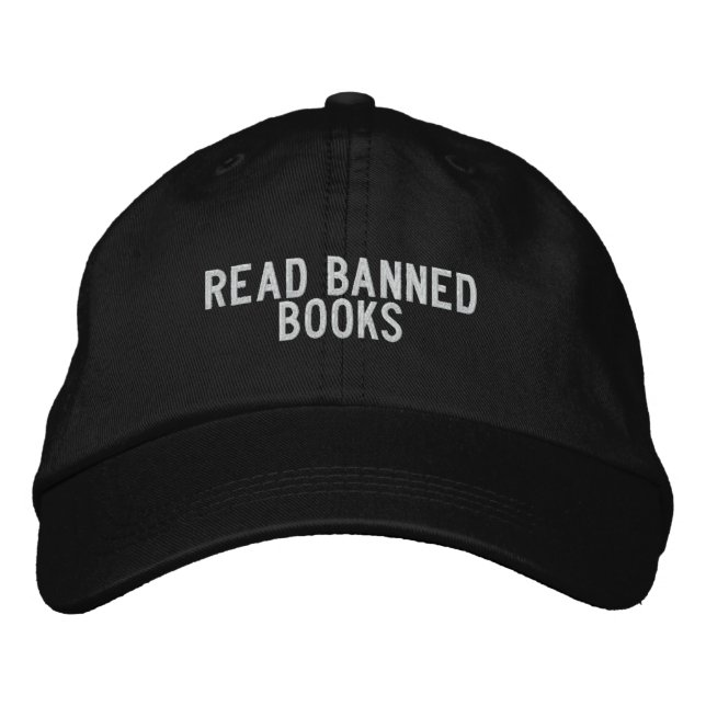 Gorra Bordada leer libros prohibidos (Anverso)
