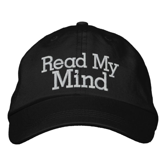 Gorra Bordada Leer mi mente (Anverso)