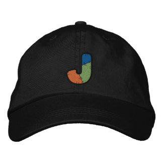 Gorra Bordada Letra de mosaico J