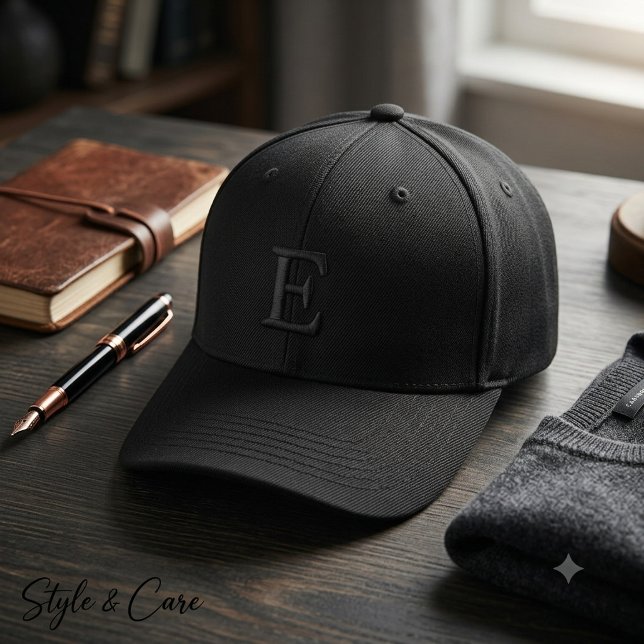 Gorra Bordada Letra E Bordada – Inicial Personalizada (E-Letter Embroidered – Custom Initial Baseball Cap)