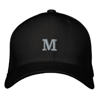 Gorra Bordada Letra Inicial M Monograma Flexfit Wool