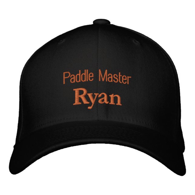 Gorra Bordada Lettering Paddle Master Ryan (Anverso)