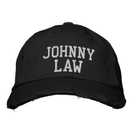 Gorra Bordada Ley JOHNNY de Béisbol de Bienes Deportivos