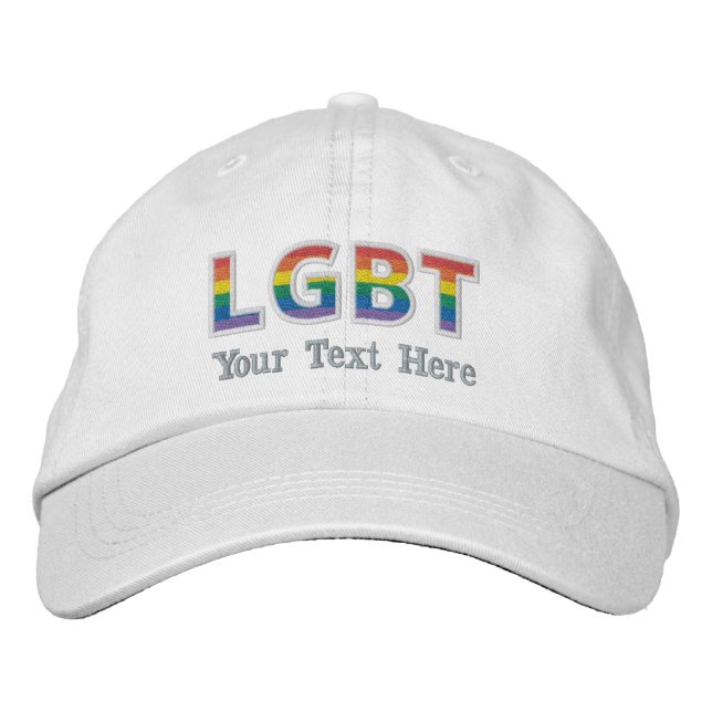 GORRA BORDADA LGBT (Anverso)