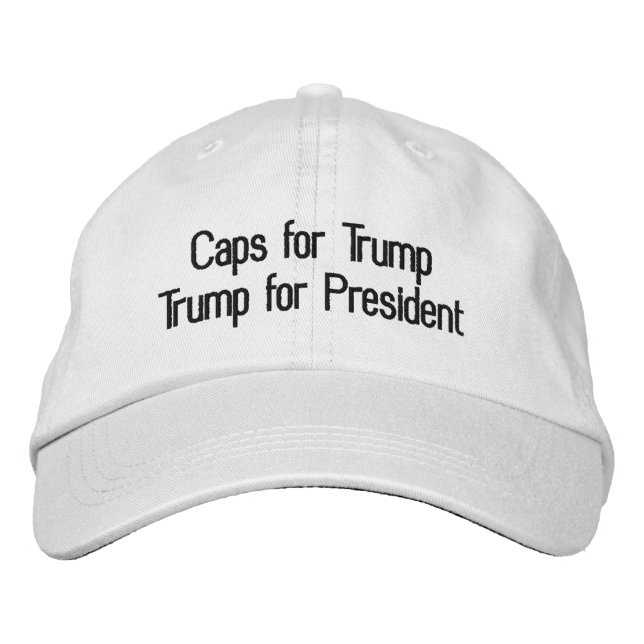 Gorra Bordada Límites para Trump (Anverso)