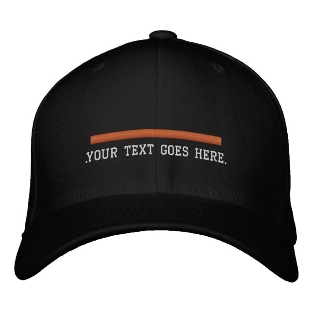 Gorra Bordada Línea Naranja de búsqueda y rescate Personaliza el (Anverso)