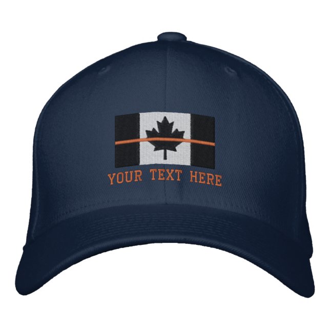 Gorra Bordada Línea Naranja delgada Búsqueda y rescate canadiens (Anverso)
