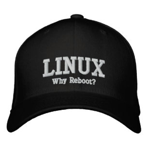 Gorra Bordada Linux, ¿Por qué rearrancar?