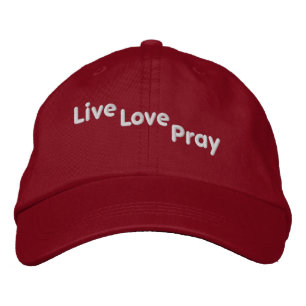 Gorra Bordada Live Love Pray Bible Cita Personalizar