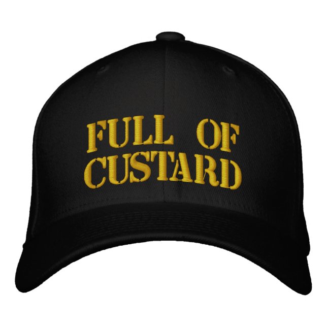 Gorra Bordada Lleno de Custard (Anverso)