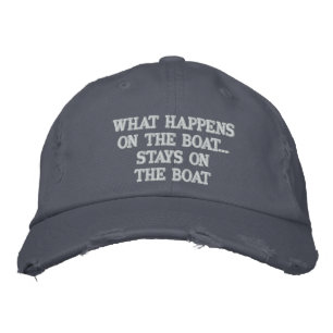 Gorra Bordada Lo que pasa en el bote se queda en el bote - diver