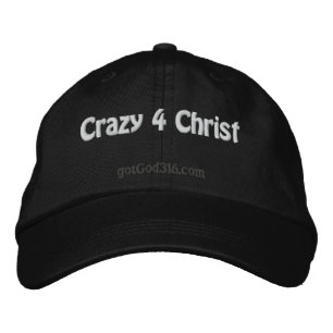 Gorra Bordada Loco para Cristo gotGod316.com