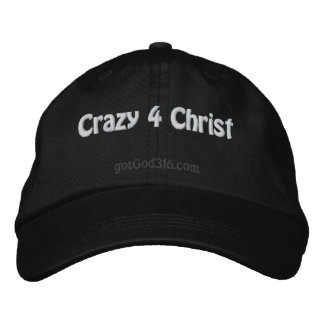 Gorra Bordada Loco para Cristo gotGod316.com