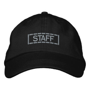 Gorra Bordada Logotipo de caja con línea discontinua industrial