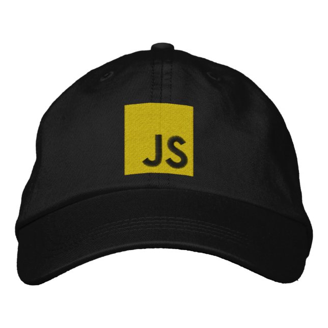 Gorra Bordada Logotipo de Javascript (Anverso)