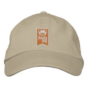 Gorra Bordada Logotipo del Naranja de BoodapugCapucha borrosa