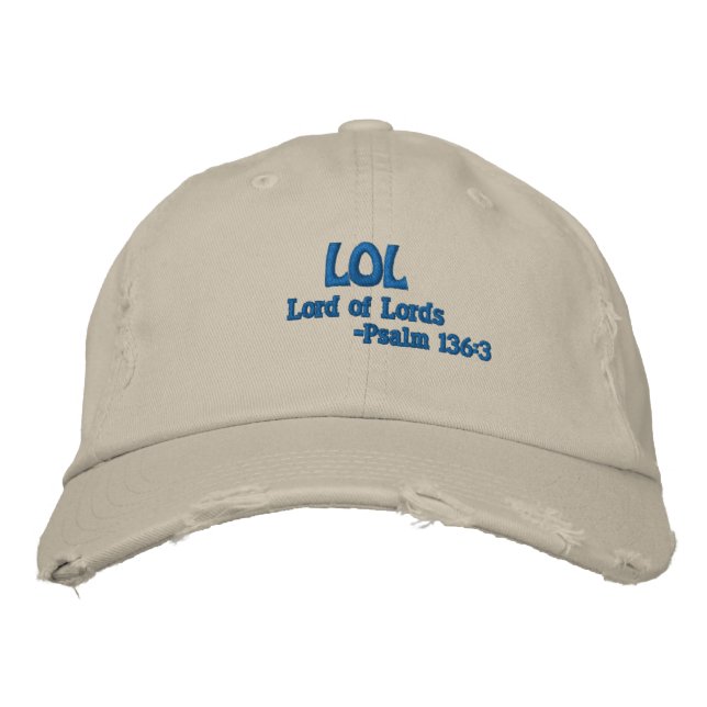 Gorra Bordada LOL SEÑOR DE SEÑORES Personalizar (Anverso)