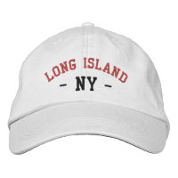 LONG ISLAND NY Preppy Red Black en blanco