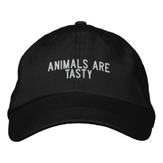 Gorra Bordada los animales son sabrosos