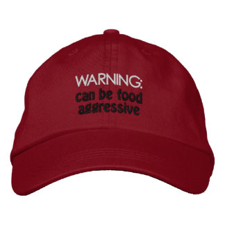 Gorra Bordada Los humanos agresivos con la comida necesitan esta