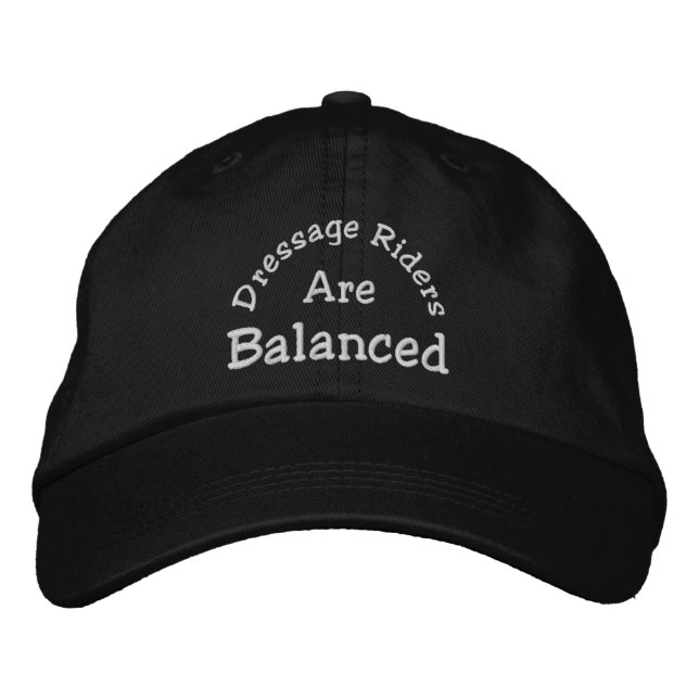 Gorra Bordada Los Jinetes De Vestimenta Son Equilibrados (Anverso)