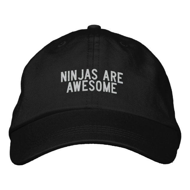 Gorra Bordada los ninjas son asombrosos (Anverso)