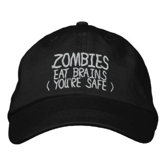 Gorra Bordada Los zombies comen cerebros seguros