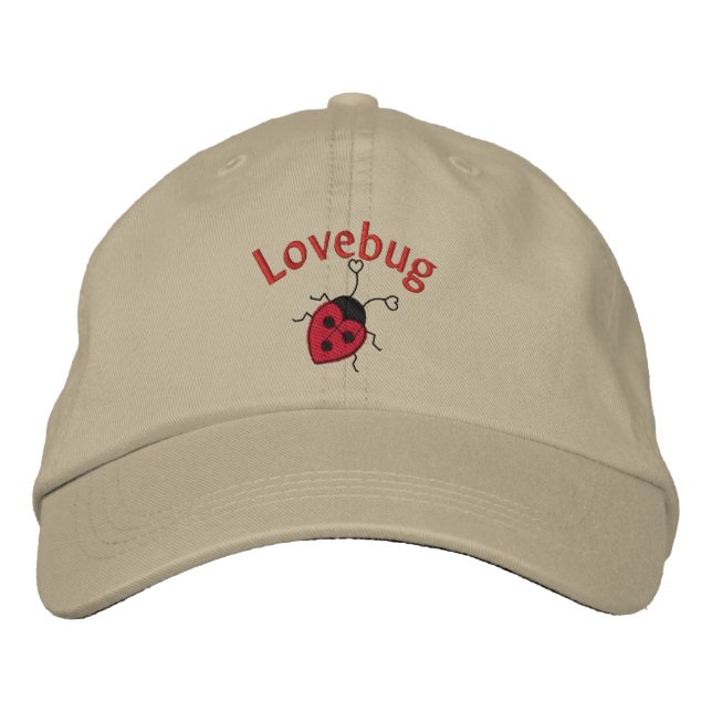 Gorra Bordada LoveBug con Ladybug (Anverso)