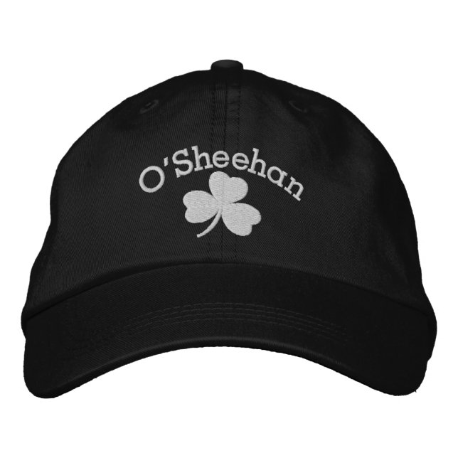 Gorra Bordada Lucky Shamrock Irish Personalizado (Anverso)