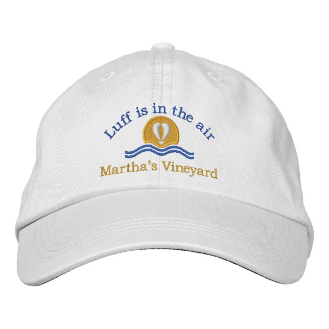 Gorra Bordada Luffers Sunset_Luff en el viñedo de air_Martha (Anverso)
