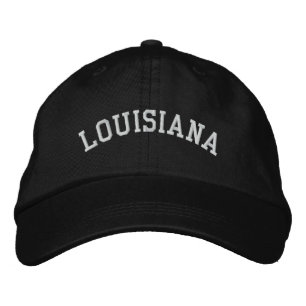 Gorra Bordada Luisiana Embroider Cap ajustable Black