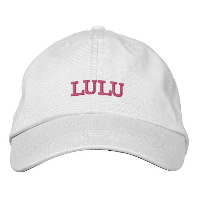 Gorra Bordada Lulu (Anverso)